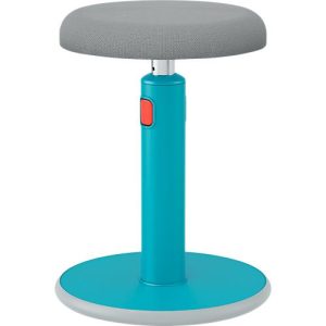 Leitz Sitz- & Stehhocker Ergo Cosy Active, B 370 x T 370 x H 460 – 790 mm, bis 110 kg, Sanftes Blau