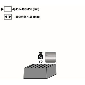 Lochblecheinsatz Standard für asecos Sicherheitsschränke der Q30, Q90, S90 und K90 Serie, Edelstahl 1.4016, B 431 x T 496 x H 151 mm, bis 75 kg Lochblecheinsatz Standard für asecos Sicherheitsschränke der Q30, Q90, S90 und K90 Serie, Edelstahl 1.4016, B 431 x T 496 x H 151 mm, bis 75 kg