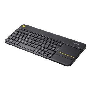 Logitech Wireless Touch Keyboard K400 Plus – Tastatur – kabellos – 2.4 GHz – Schweiz – Schwarz