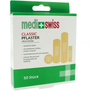 medi+swiss 50 Stück Pflaster Classiv Set in versch. Größen