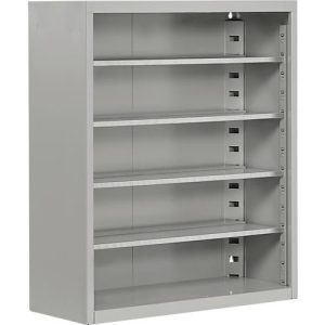 Magazinregal, 830 mm hoch, 4 Böden, ohne Kästen, weißaluminium Magazinregal, 830 mm hoch, 4 Böden, ohne Kästen, weißaluminium
