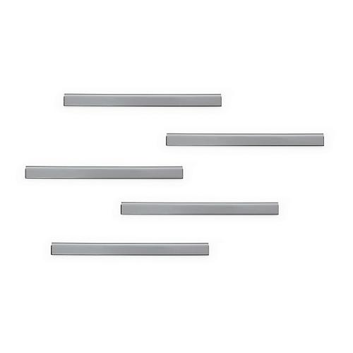 MagnetleisteDurafix Rail, B 210 x H 17 mm, selbstklebend, blasenfreie Optik, silber