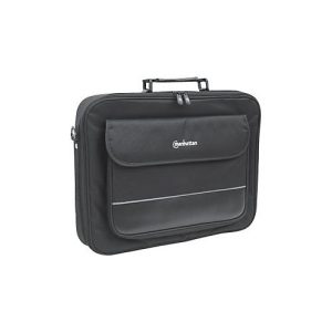 Manhattan Empire Laptop Bag 17.3“, Clamshell design, Accessories Pocket, Shoulder Strap (removable), Black, Three Year Warranty – Notebook-Tasche‘