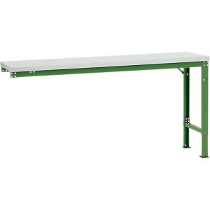 Manuflex Ansatztisch UNIVERSAL Spezial, 1750 x 800 mm, Kunststoff lichtgrau, resedagrün Manuflex Ansatztisch UNIVERSAL Spezial, 1750 x 800 mm, Kunststoff lichtgrau, resedagrün