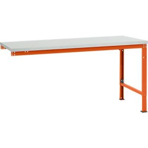 Manuflex Ansatztisch UNIVERSAL Spezial, Tischplatte Kunststoff, 1750×1000, rotorange Manuflex Ansatztisch UNIVERSAL Spezial, Tischplatte Kunststoff, 1750×1000, rotorange