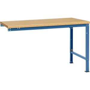 Manuflex Ansatztisch UNIVERSAL Spezial, Tischplatte Multiplex, 1500×1000, brillantblau Manuflex Ansatztisch UNIVERSAL Spezial, Tischplatte Multiplex, 1500×1000, brillantblau