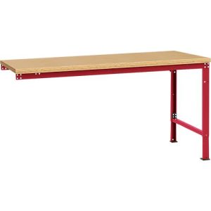Manuflex Ansatztisch UNIVERSAL Spezial, Tischplatte Multiplex, 1750×1000, rubinrot Manuflex Ansatztisch UNIVERSAL Spezial, Tischplatte Multiplex, 1750×1000, rubinrot