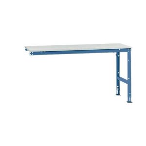 Manuflex Ansatztisch UNIVERSAL Standard, 1750 x 800 mm, Kunststoff lichtgrau, brillantblau Manuflex Ansatztisch UNIVERSAL Standard, 1750 x 800 mm, Kunststoff lichtgrau, brillantblau