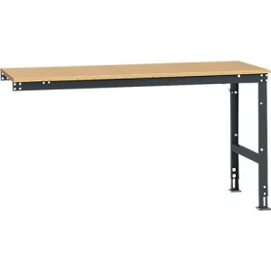 Manuflex Ansatztisch UNIVERSAL Standard, 1750 x 800 mm, Multiplex natur, anthrazit Manuflex Ansatztisch UNIVERSAL Standard, 1750 x 800 mm, Multiplex natur, anthrazit