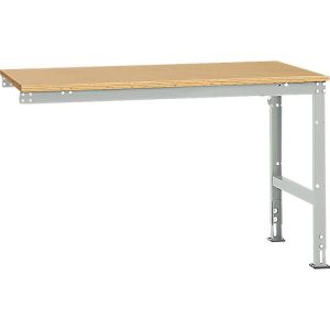 Manuflex Ansatztisch UNIVERSAL Standard, Tischplatte Multiplex, 1500×1000, lichtgraz