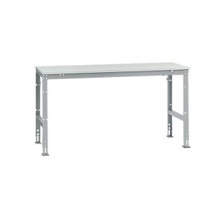 Manuflex Grundtisch UNIVERSAL Standard, Tischplatte Kunststoff, 1750×800, alusilber Manuflex Grundtisch UNIVERSAL Standard, Tischplatte Kunststoff, 1750×800, alusilber