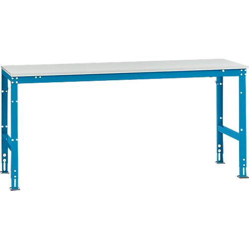 Manuflex Grundtisch UNIVERSAL Standard, Tischplatte Melamin, 2000x800, lichtblau