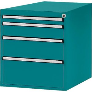 Manuflex Schubladen-Unterbau, für T 800 mm, wasserblau