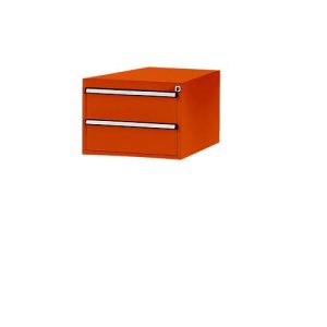 Manuflex Schubladen-Unterbauten, für Werkbank Profi Tiefe 700 mm, rotorange Manuflex Schubladen-Unterbauten, für Werkbank Profi Tiefe 700 mm, rotorange