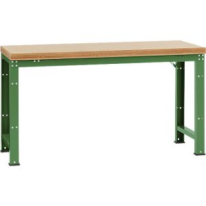 Manuflex Werkbank Profi Standard, Tischplatte Multiplex B 1750 x T 700, resedagrün