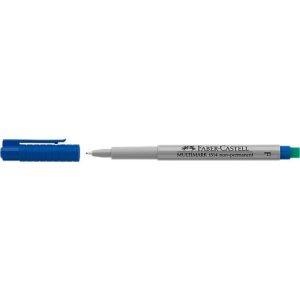 Marker Faber-Castell Multimark, inkl. Spezialradierer, blau, F, non-permanent