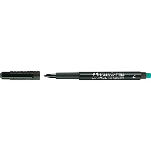 Marker Faber-Castell Multimark, inkl. Spezialradierer, schwarz, M, permanent