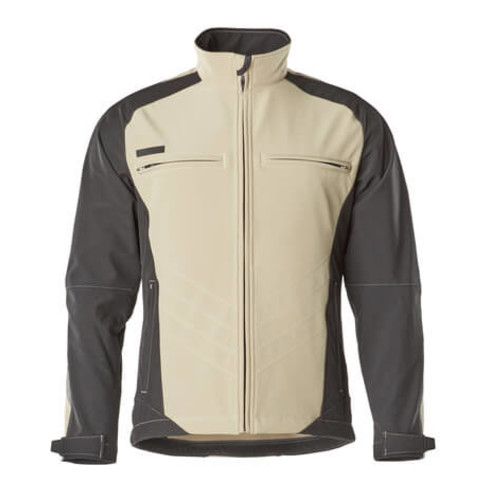 Mascot Dresden Soft Shell Jacke Größe 4XL, hellkhaki/schwarz