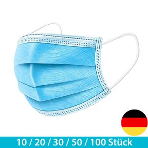 Gesichts-Maske aus 3-lagigem Filtervlies. 20er Pack