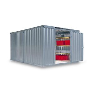 Materialcontainer Mod. 1340, verzinkt, vormontiert, mit Holzfußboden