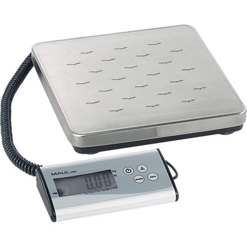 MAUL Paketwaage MAULcargo, bis 120 kg, separates Bedienpult, Batteriebetrieb, Ein-Tasten-Bedienung, Abschaltautomatik