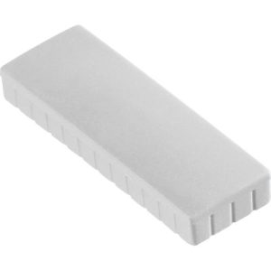 MAUL Solidmagnete, 54 x 19 mm, 10 Stück, weiß