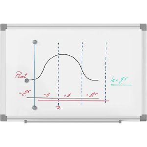 MAUL Whiteboard Standard, 300 x 450 mm, beschichtete Oberfläche