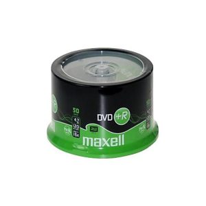 Maxell – 50 x DVD+R – 4.7 GB (120 Min.) 16x – bedruckbare Oberfläche – Spindel