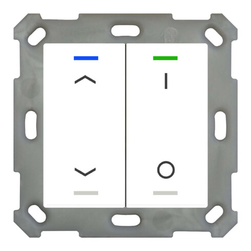 MDT technologies Taster Light 55 2-fach RGBW, rws/glä BE-TAL5502.C1