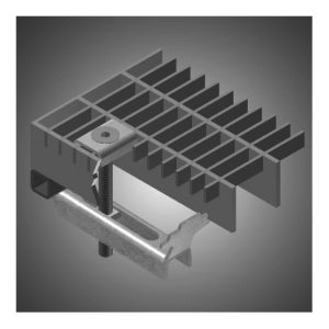 MEA Halteklammer mit Lasche Maschenweite 30 x 10 mm