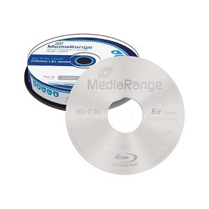 MediaRange – 10 x BD-R DL – 50 GB 6x – Spindel