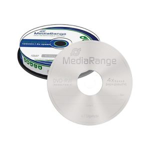 MediaRange – 10 x DVD-RW – 4.7 GB (120 Min.) 4x – Spindel