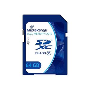 MediaRange – Flash-Speicherkarte – 64 GB – Class 10 – SDXC – Blau