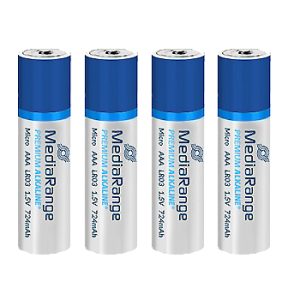 Micro-Batterien. 4 Stück. MediaRange Alkaline