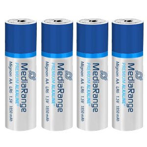 Mignon-Batterien AA LR6 . MediaRange. 4 Stück