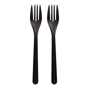 Mehrweg-Besteck Papstar, Gabeln, 50 St., spülmaschinengeeignet, recyclebar, Bio-PP, schwarz Mehrweg-Besteck Papstar, Gabeln, 50 St., spülmaschinengeeignet, recyclebar, Bio-PP, schwarz