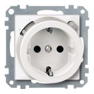 Merten FI-Steckdosen-Einsatz pwgl Schuko BRS 233819