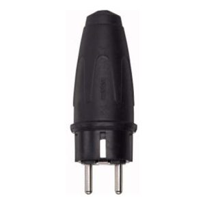 Merten Gummi-SCHUKO-Stecker sw 16A AC 250V 122151