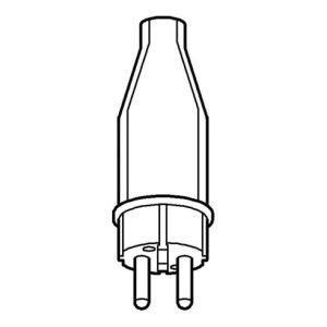Merten Vollgummi-Stecker 3-polig 123851