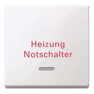 Merten Wippe Kontr.Fenster pws/gl Aufdruck Heizung 435119 Merten Wippe Kontr.Fenster pws/gl Aufdruck Heizung 435119
