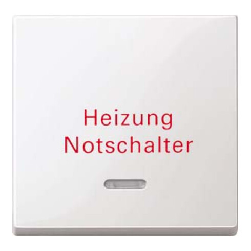 Merten Wippe Kontr.Fenster pws/gl Aufdruck Heizung 435119