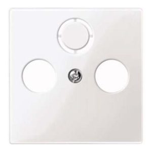 Merten Zentralplatte pws/gl für Antennendose 296719