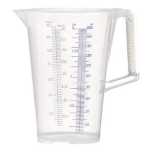Messbecher 2l blau bedruckte Skala PP PRESSOL Messbecher 2l blau bedruckte Skala PP PRESSOL
