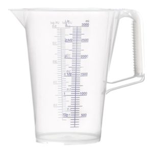 Messbecher 3l blau bedruckte Skala PP PRESSOL Messbecher 3l blau bedruckte Skala PP PRESSOL