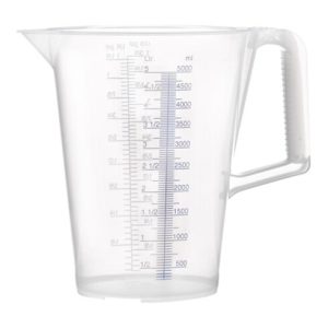 Messbecher 5l blau bedruckte Skala PP PRESSOL Messbecher 5l blau bedruckte Skala PP PRESSOL