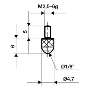 Messeins.D.3mm L.6mm KGL M2,5 Rubin z.Messuhren KÄFER Messeins.D.3mm L.6mm KGL M2,5 Rubin z.Messuhren KÄFER
