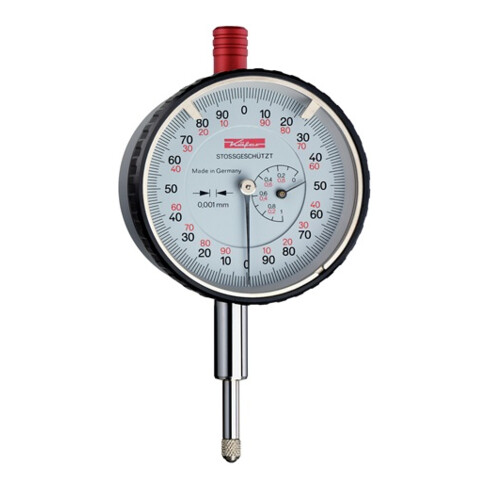 Messuhr FM1000/5 S 5mm Abl.0,001mm m.Stoßschutz m.Kal.KÄFER