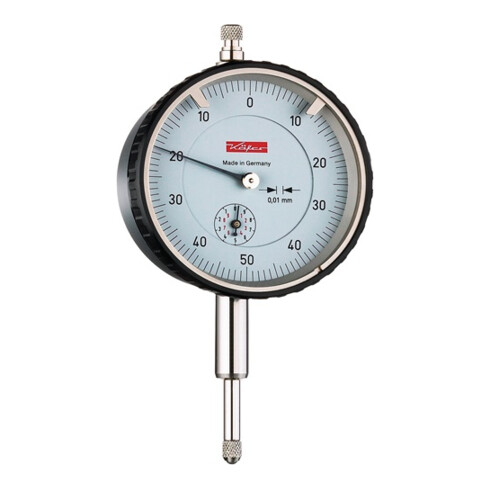 Messuhr M2T B 10mm Abl.0,01mm Ziffernbl.beids.0-50-0 m.Kal.KÄFER