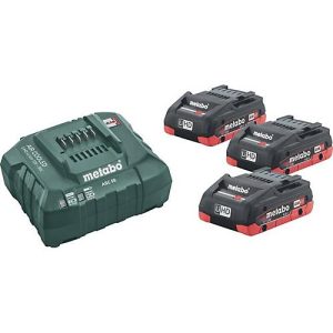 Metabo Akku-Set Basic 4,0 LiHD, 18 V, 3×4 Ah, Ultra-M-Technologie, kompatibel seit 2009