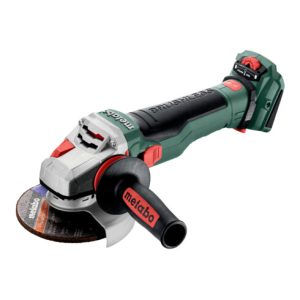 Metabo Akku-Winkelschleifer WVB 18 LTX BL 15-125 Quick mit Bremse, Drehzahlregelung, Schnellspannmutter, drehbarem Akkupack ; metaBOX 165 L